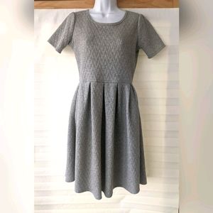 LuLaroe Women's Amelia Grey Cap Sleeve dress